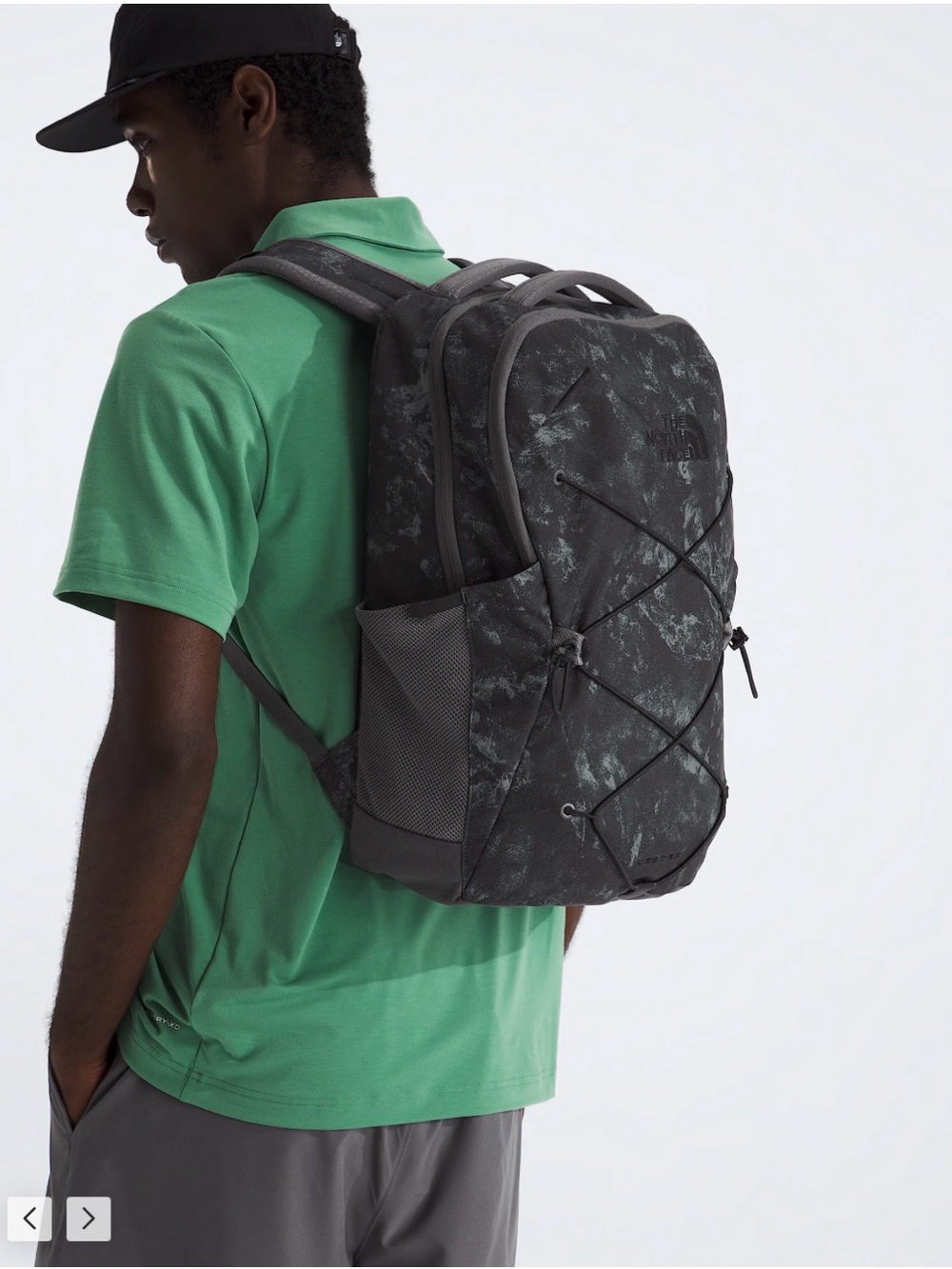 The North Face Jester Backpack - 28L Laptop Sleeve Black Chalk Print NWT